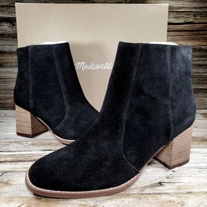 Madewell Bryce Calf Suede Ankle Chelsea Boots